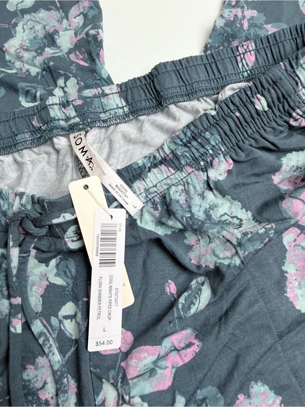 Soma Cool Nights Cropped Pajama Set Short Sleeve Bundle of 2 NWT Size Large - Picture 8 of 15